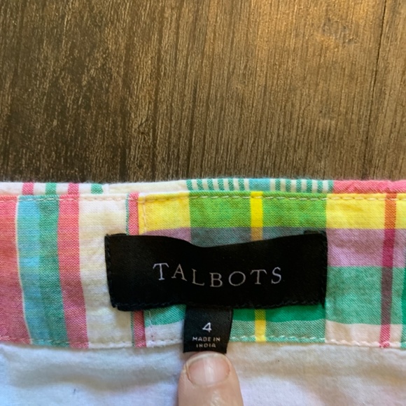 Talbots a line side zip madras skirt. Worn 1x then clesned.‎ - Picture 3 of 5